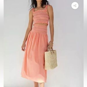 2PC SMOCKED SKIRT SET